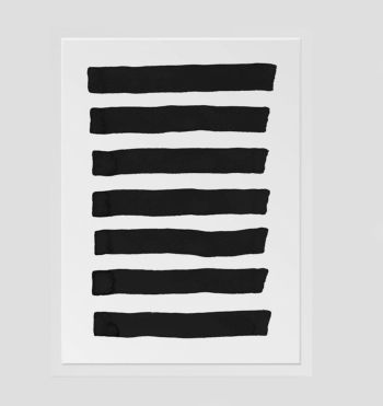 Cuadro Black Stripes 60x80 cm