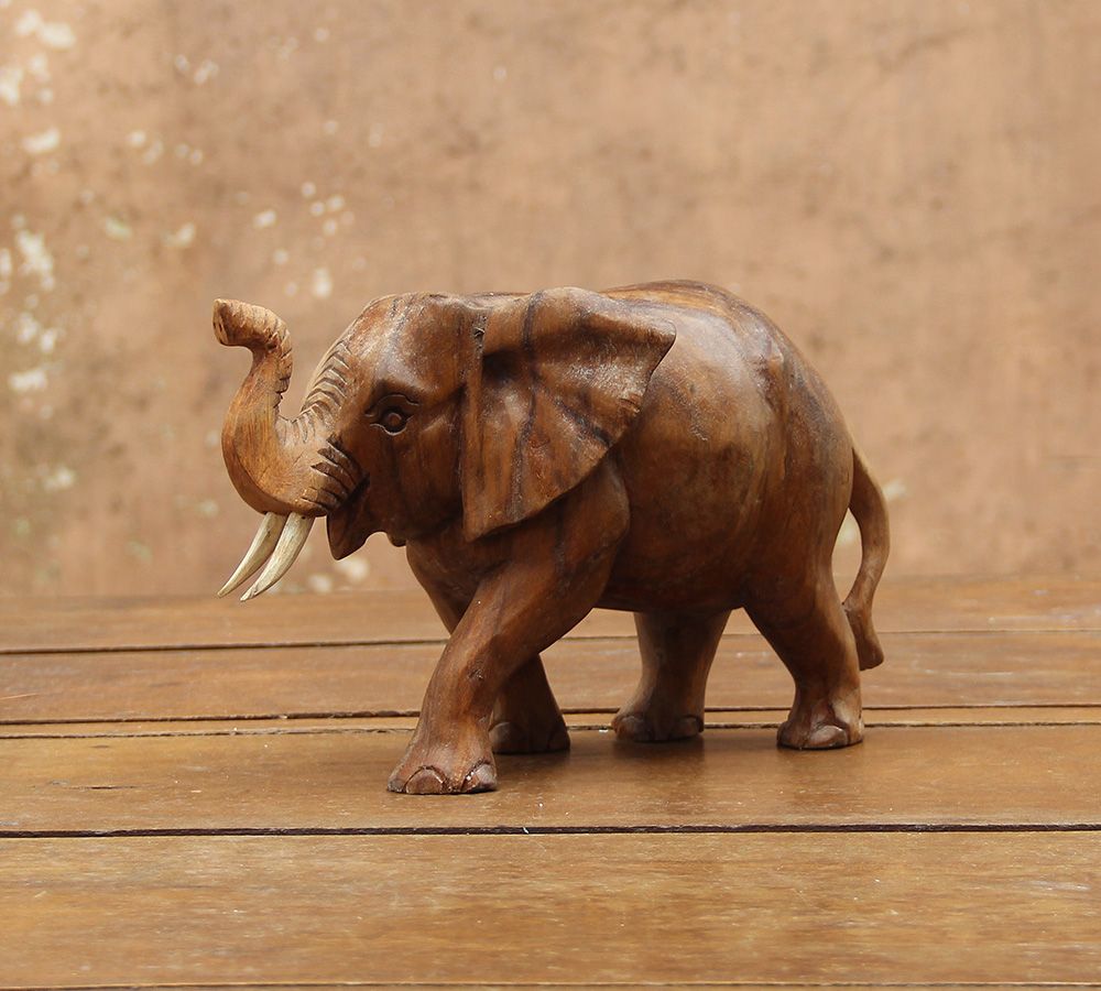 Wood Elephant 20 cm